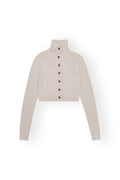 Knitted Slim Cardigan - Tofu Beige