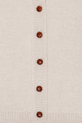 Knitted Slim Cardigan - Tofu Beige