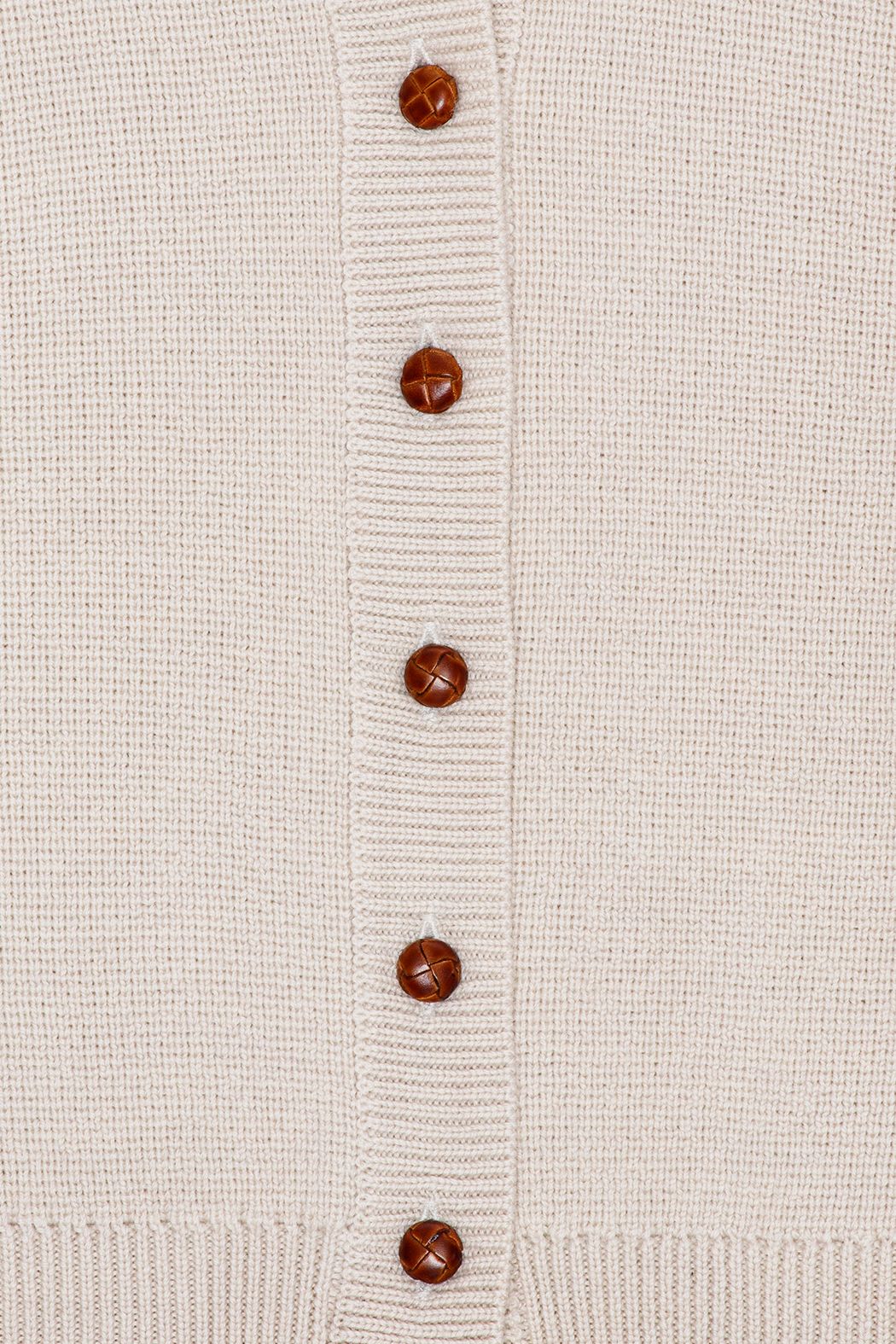 Knitted Slim Cardigan - Tofu Beige