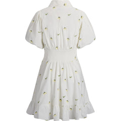 Makayla Dress - Lemon Aop