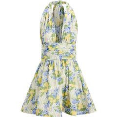 Liora Dress - Lemon Aop