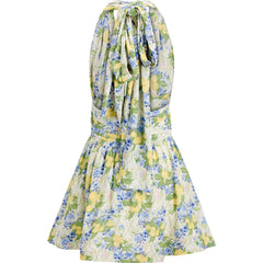Liora Dress - Lemon Aop