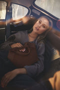 Aura Bag S - Dark Camel Suede