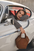 Aura Bag S - Dark Camel Suede