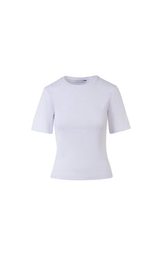 Pippa Rib Tee - White