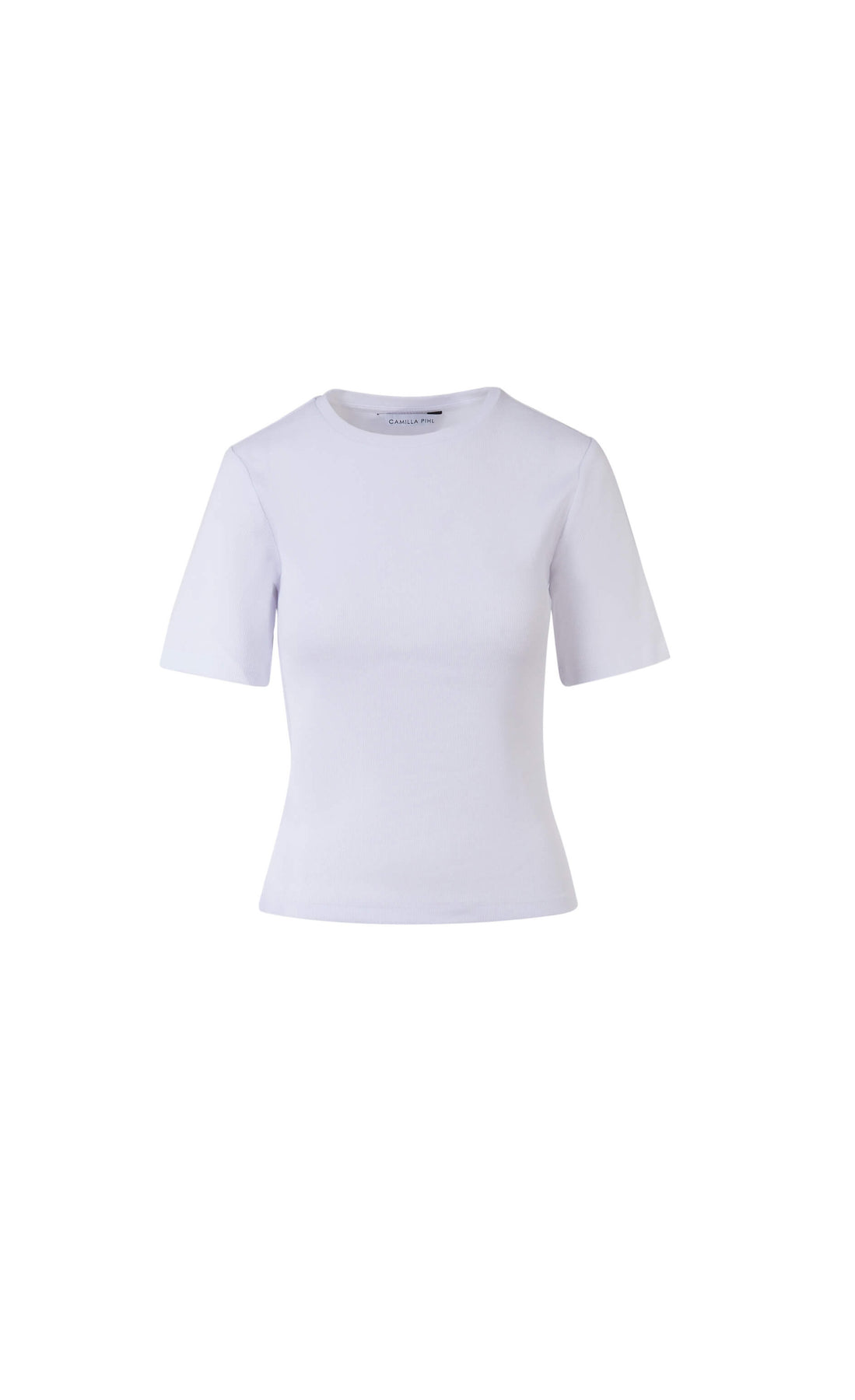 Pippa Rib Tee - Vit