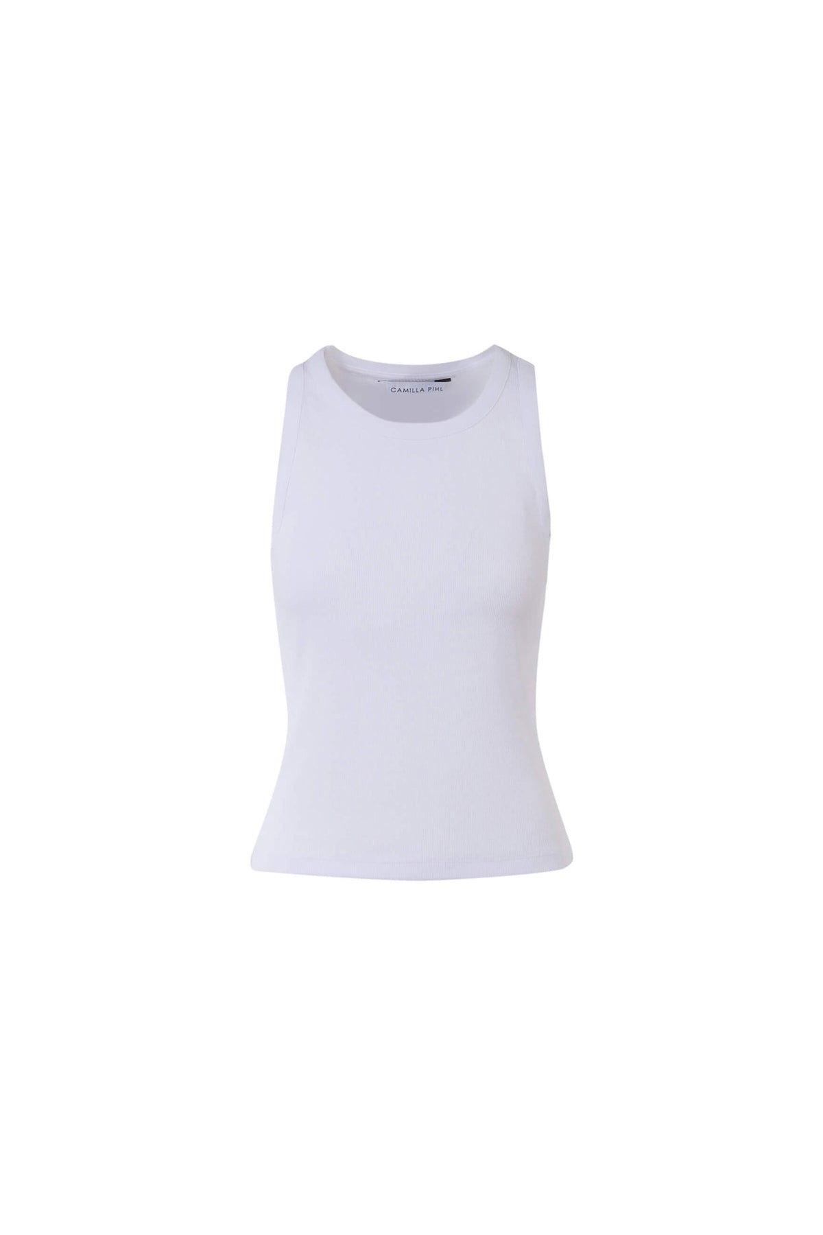 Pia Rib Singlet - White