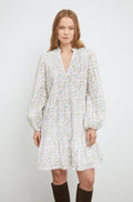 Alexis Dress - Yellow Branch Print