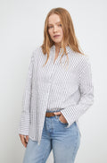 Bibi Crepe Shirt - Navy