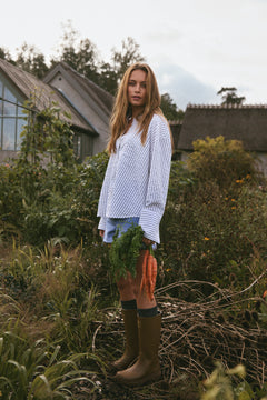 Bibi Crepe Shirt - Navy