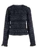 Mila Blouse - Black Lupin Print