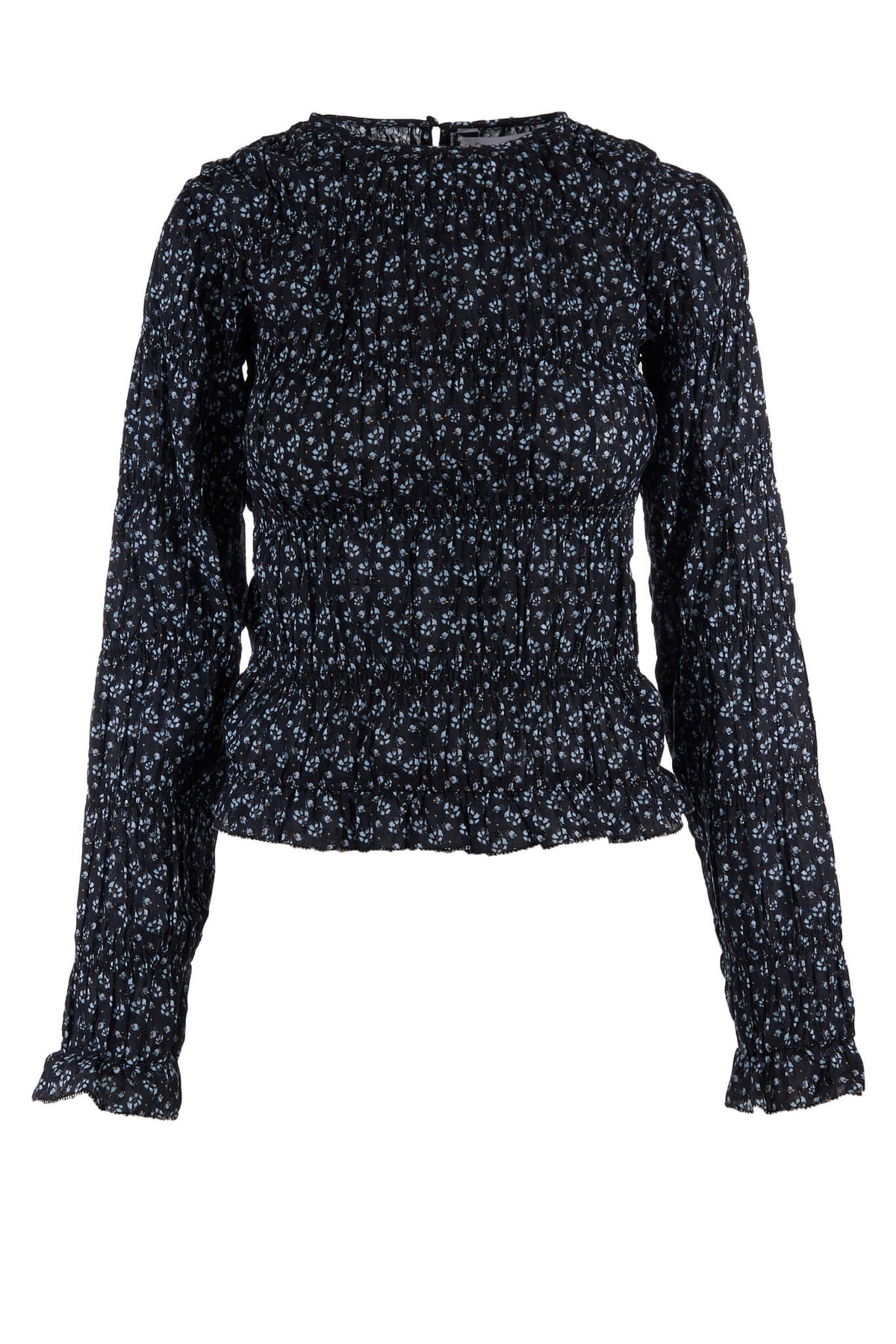 Mila Blouse - Black Lupin Print