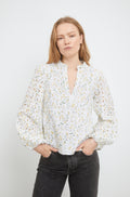 Karro Blouse - Yellow Branch Print