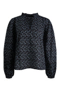 Karro Blouse - Black Lupin Print