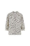 Caria Blouse - Black Dandelion Print