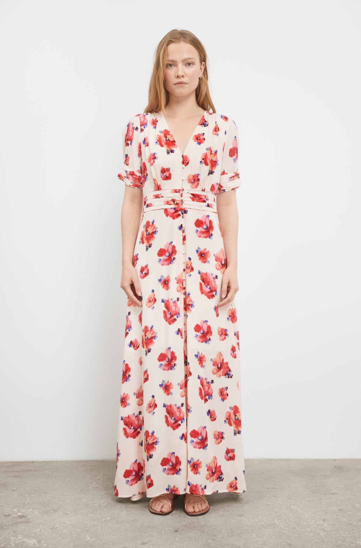 Athalia Dress - Pink Mallow Print