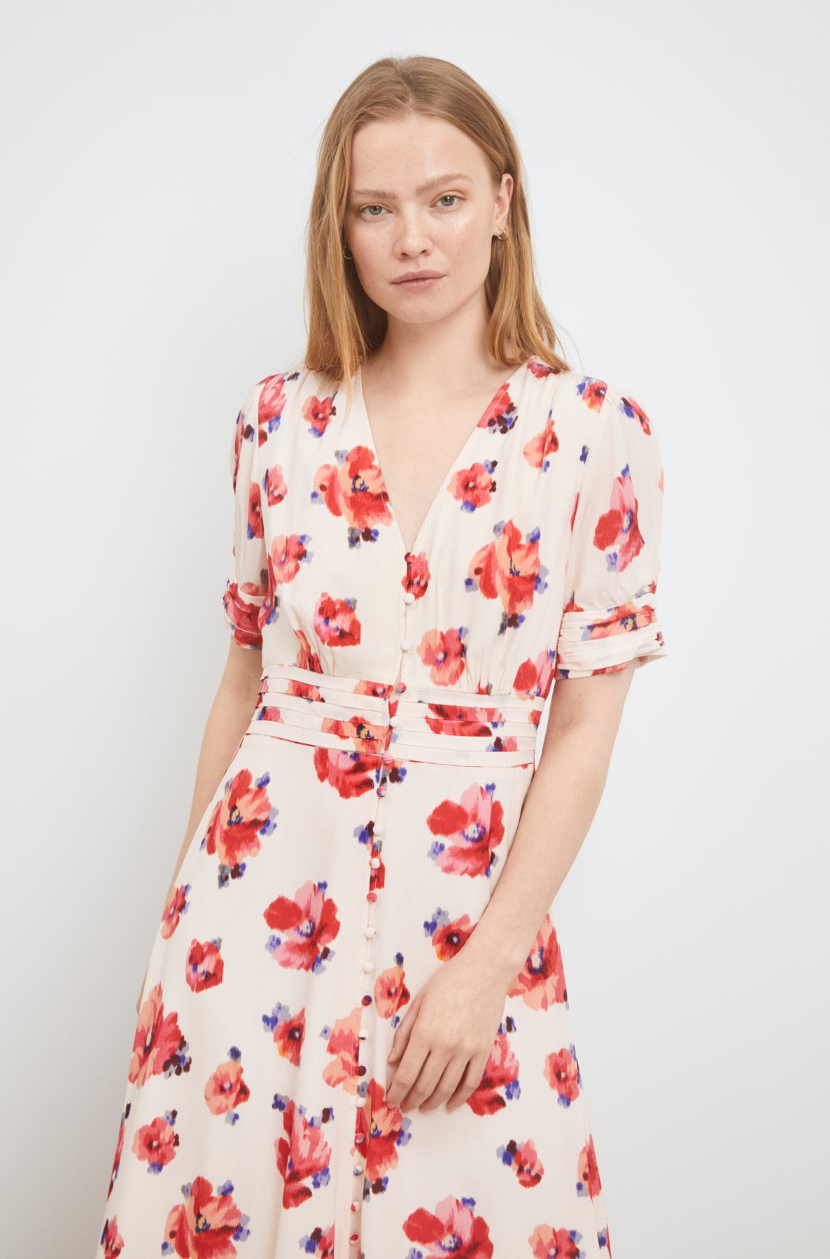 Athalia Dress - Pink Mallow Print