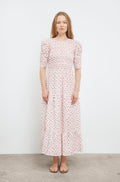 Dovie Crepe Dress - White Berry Print