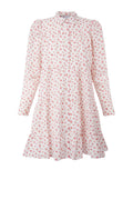 Comma Crepe Dress - White Berry Print