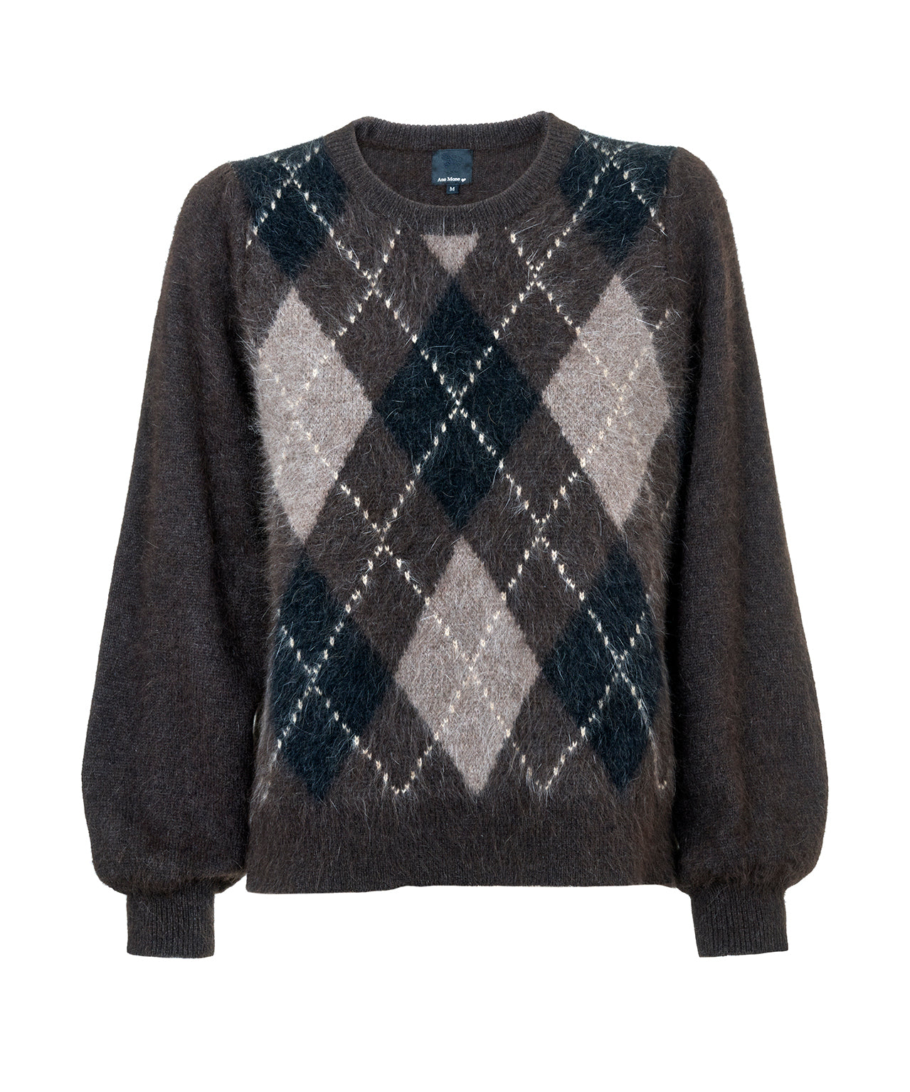 Argyle Pullover - Brun