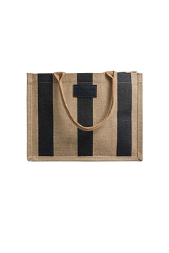 Market Bag Small - Black Stripe