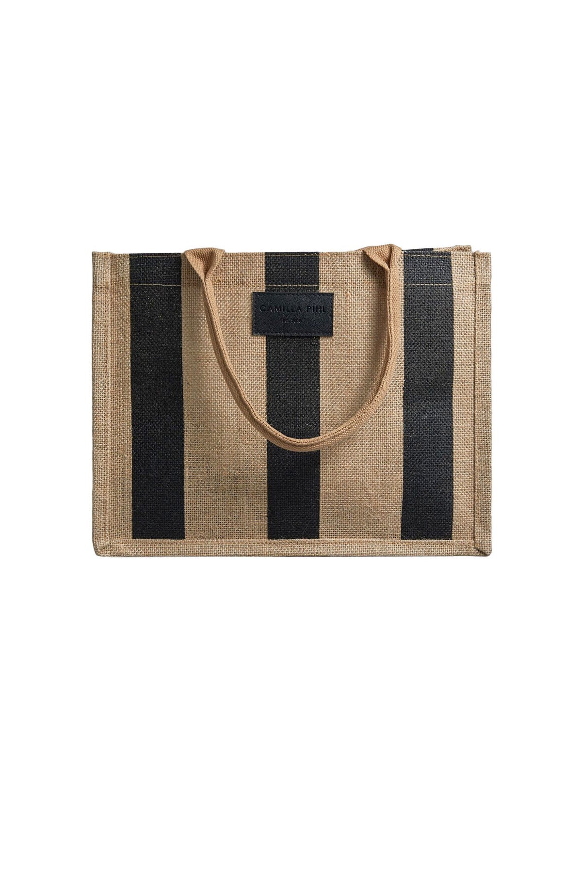 Market Bag Small - Black Stripe