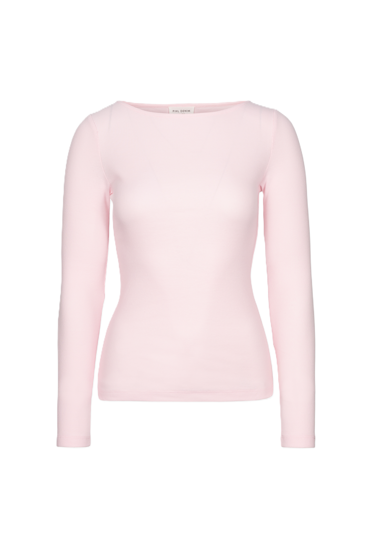 Petronella Rib Boatneck - Light Pink