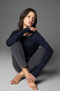Petronella Rib Boatneck - Navy