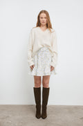 Fie Skirt - Yellow Branch Print
