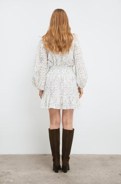 Fie Skirt - Yellow Branch Print