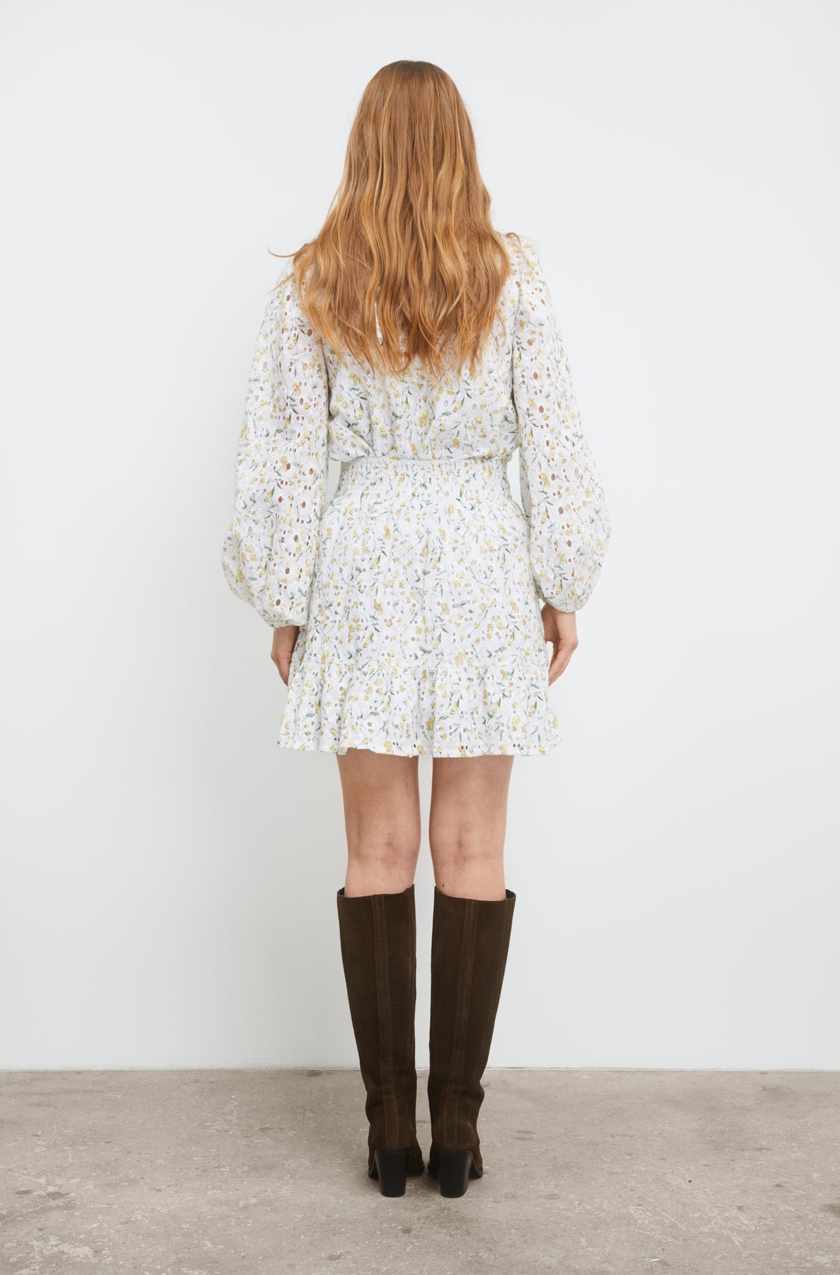 Fie Skirt - Yellow Branch Print