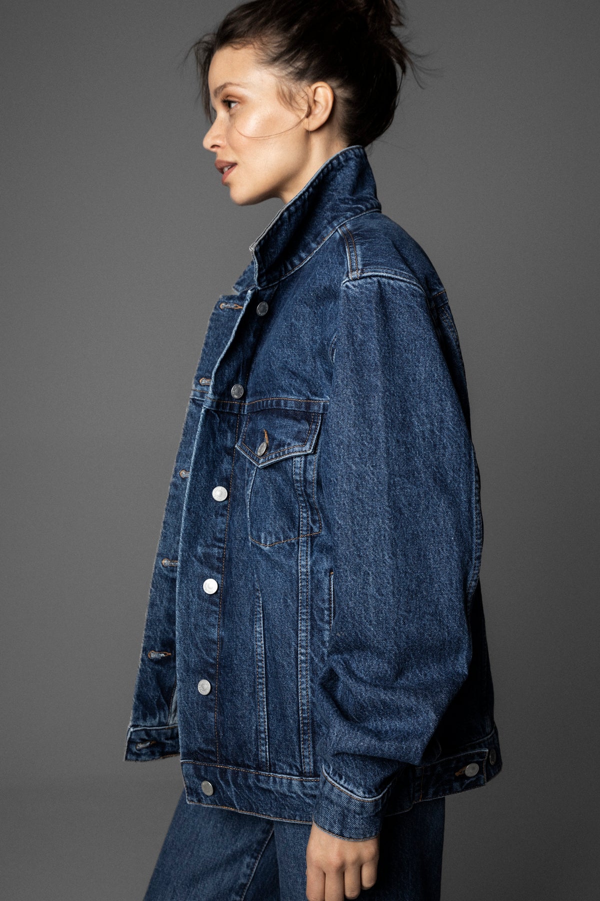 Dylan Denim Jacket - Washed Dark Blue