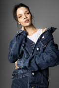 Dylan Denim Jacket - Washed Dark Blue