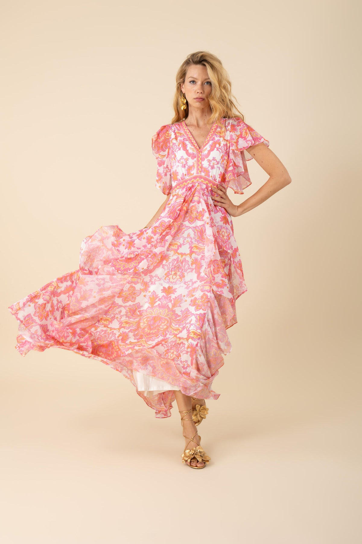 Aleah Dress - Rosa
