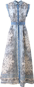 Holland Maxi Dress - Blå