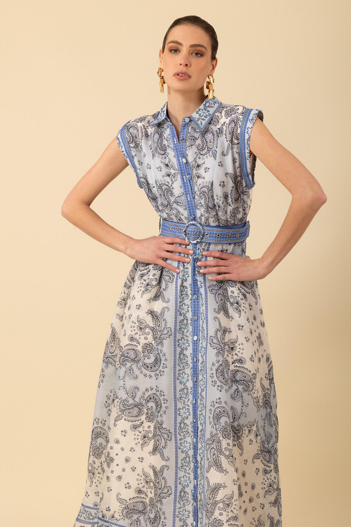 Holland Maxi Dress - Blå