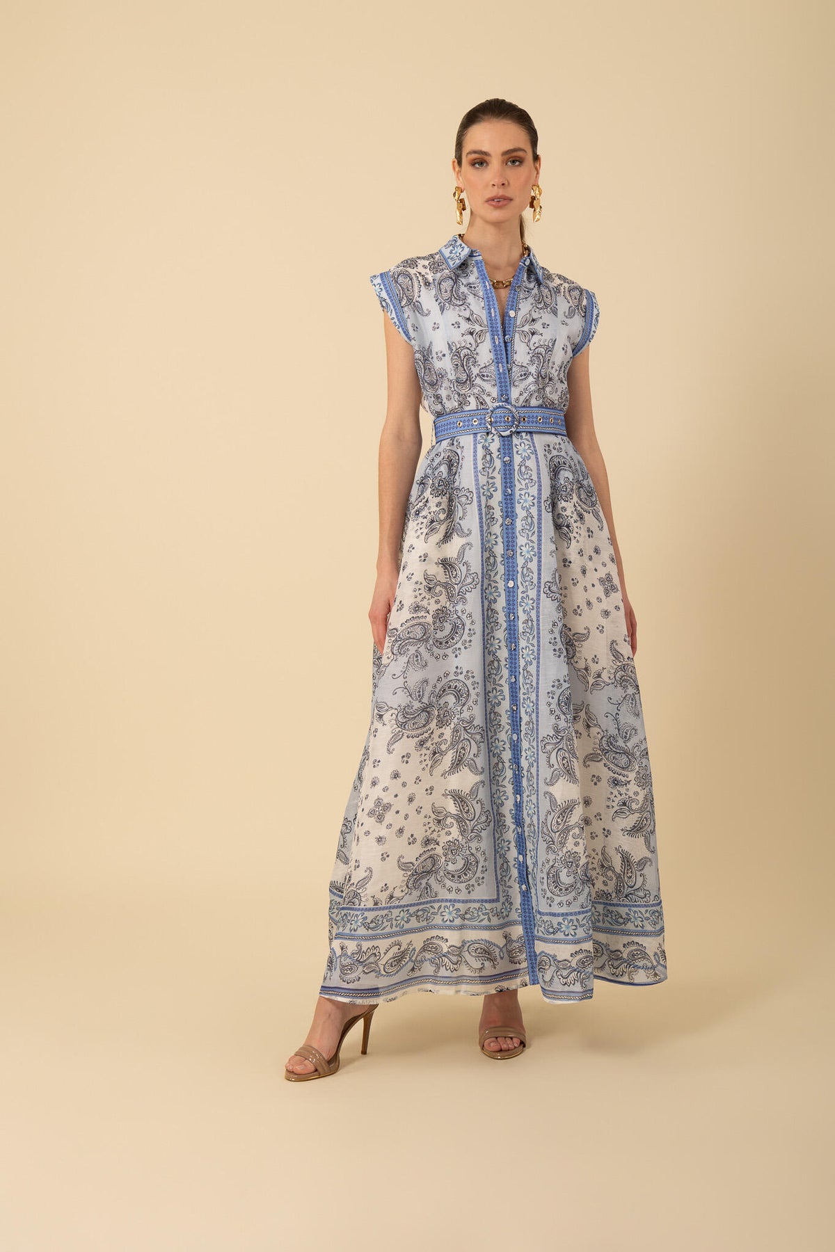 Holland Maxi Dress - Blå