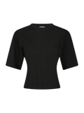 Asha Boxy Tee - Black