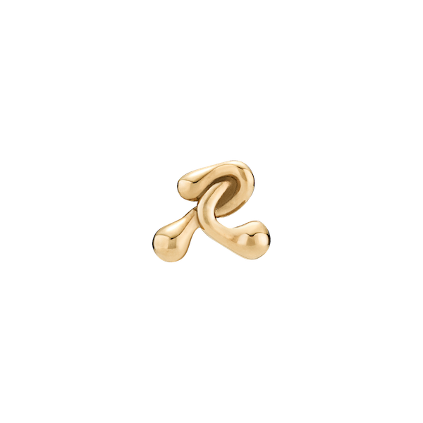 Puff Ball Stud - Gold