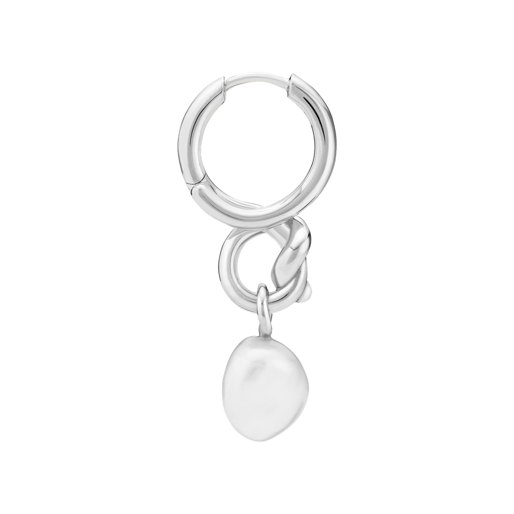 Birds Nest Earring - Silver