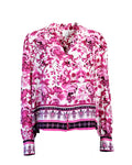 Flower Blouse - Sangria Sunset