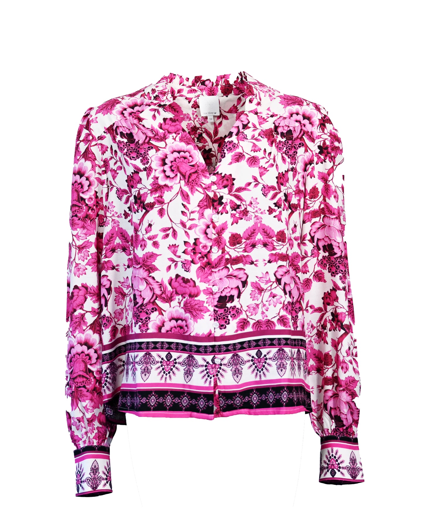 Flower Blouse - Sangria Sunset