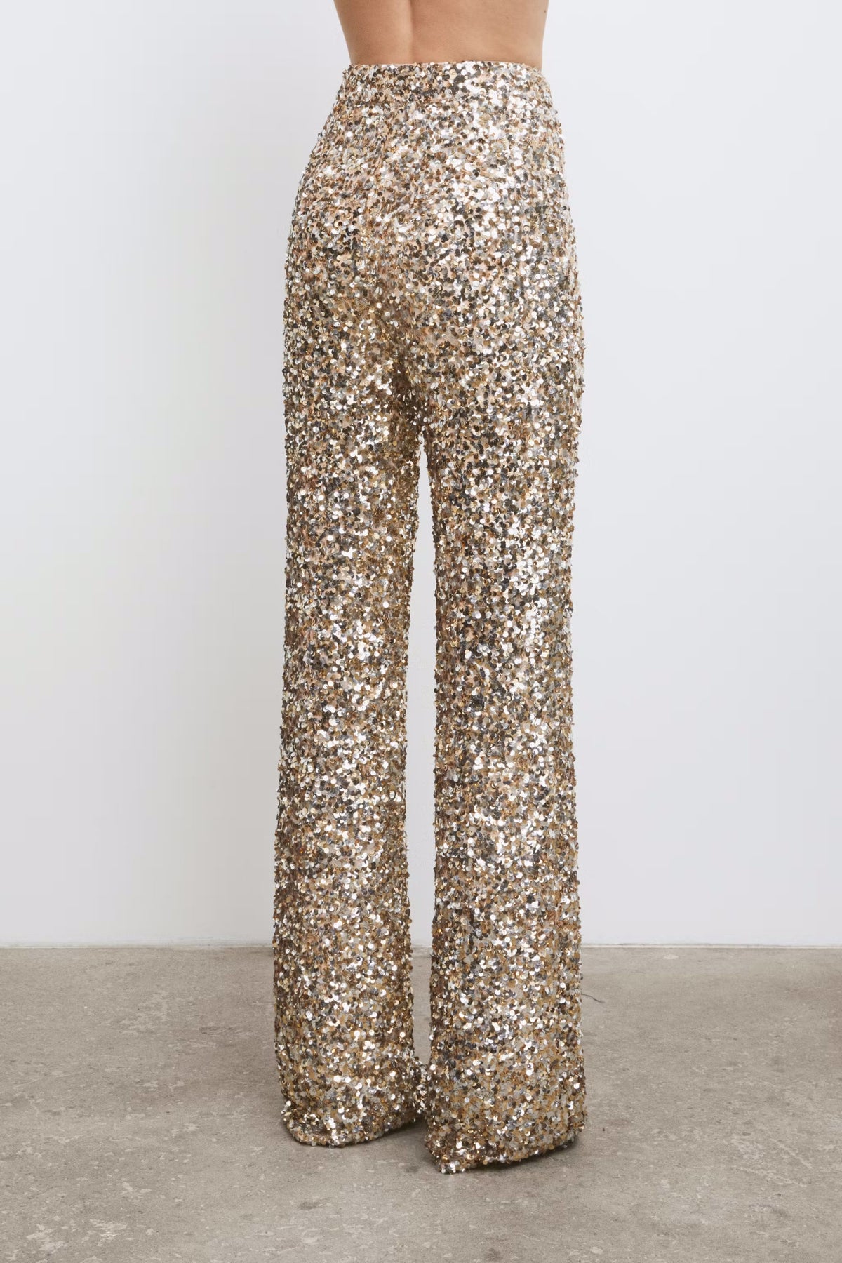 Dali Sequin Trouser - Champagne