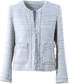 Zaylee Tweed Jacket - Blue