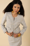Zaylee Tweed Jacket - Blå