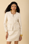 Zaylee Tweed Jacket - Ivory
