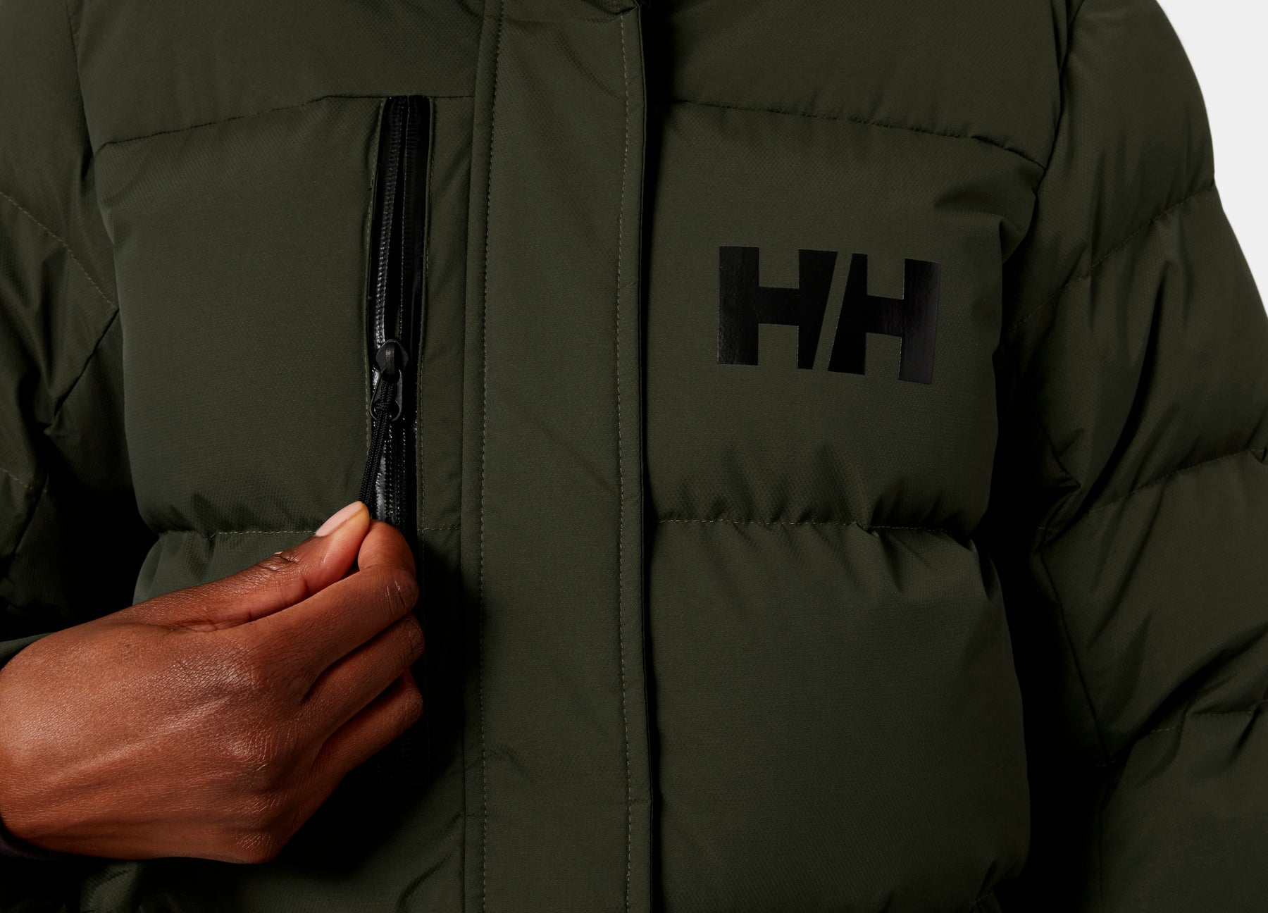 W Adore Puffy Parka - Utility Green