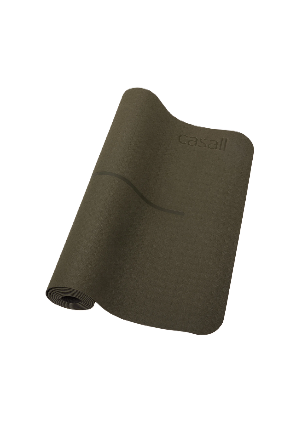 Yogamatta Position 4mm - Skogsgrön/Svart