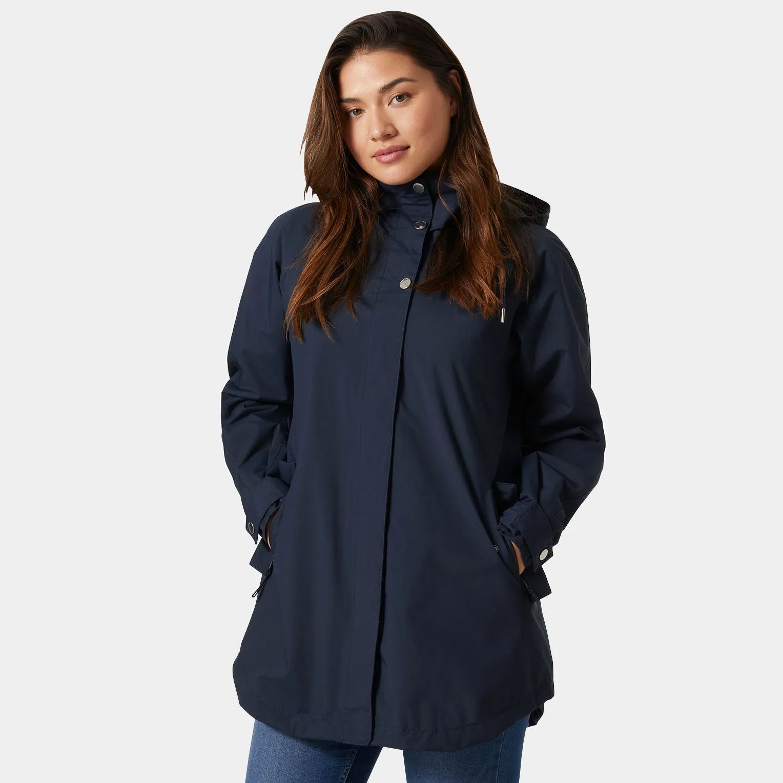 Valentia Raincoat - Navy