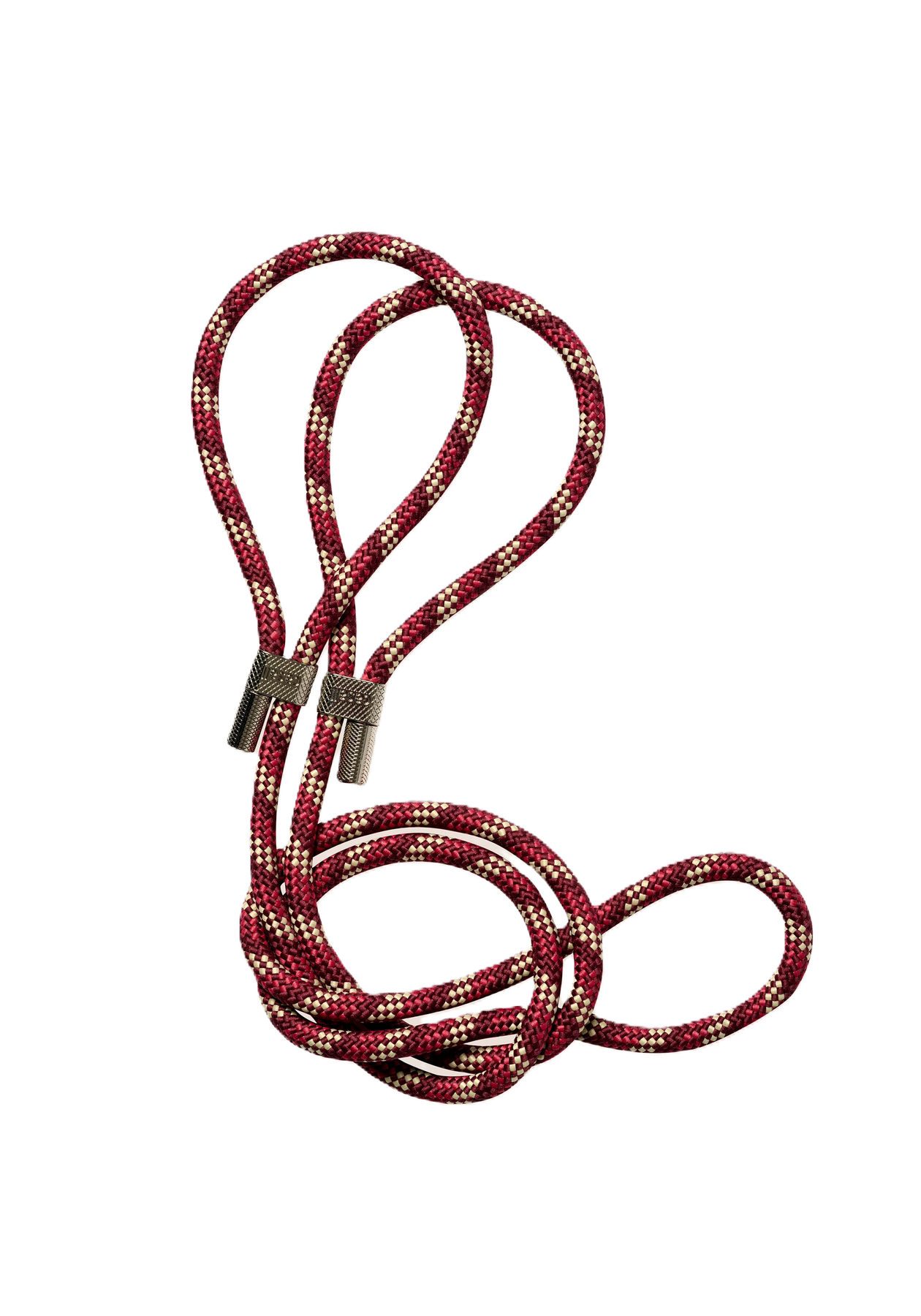 Braided Yoga Mat Carry Strap - Hallonröd/Beige